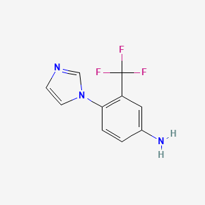 4-(1H-Imidazol-1-yl)-3-(trifluoromethyl)aniline hydrochloride