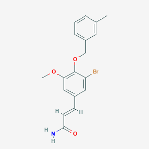 3-{3-Bromo-5-methoxy-4-[(3-methylbenzyl)oxy]phenyl}acrylamide