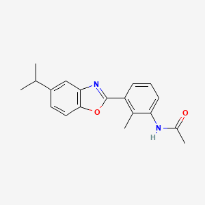 N-[3-(5-isopropyl-1,3-benzoxazol-2-yl)-2-methylphenyl]acetamide