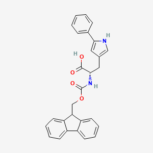 (S)-2-((((9H-Fluoren-9-yl)methoxy)carbonyl)amino)-3-(5-phenyl-1H-pyrrol-3-yl)propanoic acid