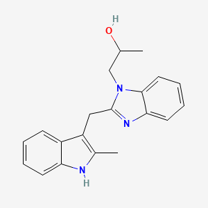 1-{2-[(2-methyl-1H-indol-3-yl)methyl]-1H-benzimidazol-1-yl}-2-propanol