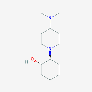 molecular formula C13H26N2O B13366822 (1S,2S)-2-(4-(Dimethylamino)piperidin-1-yl)cyclohexan-1-ol 