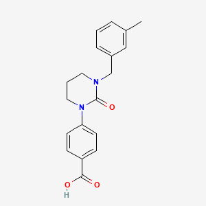 molecular formula C19H20N2O3 B13366823 4-(3-(3-methylbenzyl)-2-oxotetrahydro-1(2H)-pyrimidinyl)benzoic acid CAS No. 1111058-14-0