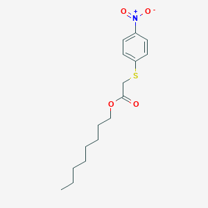 molecular formula C16H23NO4S B13366837 2-[(4-Nitrophenyl)thio]-acetic Acid Octyl Ester 