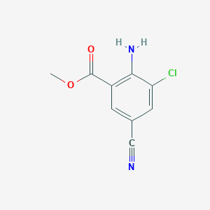 Methyl 2-amino-3-chloro-5-cyanobenzoate