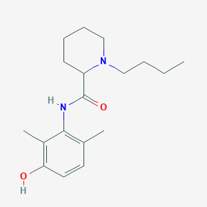 molecular formula C18H28N2O2 B1336686 2-Piperidinecarboxamide, 1-butyl-N-(3-hydroxy-2,6-dimethylphenyl)- CAS No. 51989-46-9