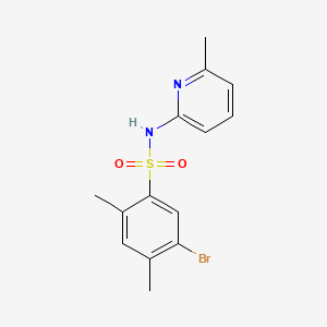 5-bromo-2,4-dimethyl-N-(6-methyl-2-pyridinyl)benzenesulfonamide