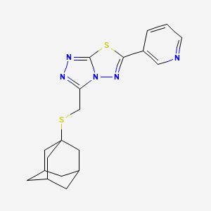 3-[(1-Adamantylsulfanyl)methyl]-6-(3-pyridinyl)[1,2,4]triazolo[3,4-b][1,3,4]thiadiazole