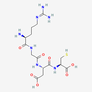 molecular formula C15H27N7O7S B1336691 精氨酸-甘氨酸-天冬氨酸-半胱氨酸 CAS No. 109292-46-8