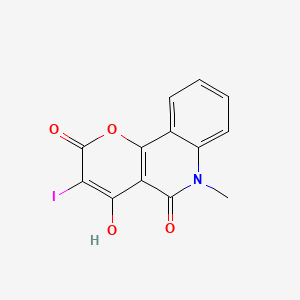 4-hydroxy-3-iodo-6-methyl-2H-pyrano[3,2-c]quinoline-2,5(6H)-dione