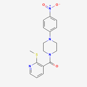 1-[2-(Methylsulfanyl)pyridine-3-carbonyl]-4-(4-nitrophenyl)piperazine