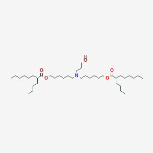 molecular formula C39H77NO5 B13366950 ((3-Hydroxypropyl)azanediyl)bis(hexane-6,1-diyl) bis(2-butyloctanoate) 