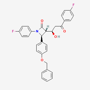 (3S,4S)-4-(4-(Benzyloxy)phenyl)-1-(4-fluorophenyl)-3-((R)-3-(4-fluorophenyl)-1-hydroxy-3-oxopropyl)azetidin-2-one