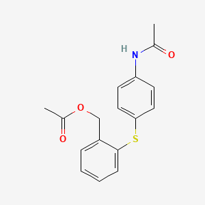 2-{[4-(Acetylamino)phenyl]sulfanyl}benzyl acetate