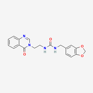 N-(1,3-benzodioxol-5-ylmethyl)-N'-[2-(4-oxo-3(4H)-quinazolinyl)ethyl]urea