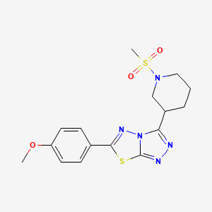 6-(4-Methoxyphenyl)-3-[1-(methylsulfonyl)-3-piperidinyl][1,2,4]triazolo[3,4-b][1,3,4]thiadiazole