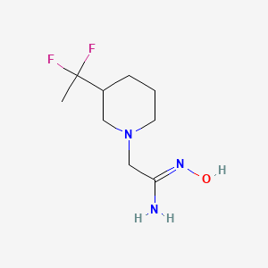 2-(3-(1,1-Difluoroethyl)piperidin-1-yl)-N'-hydroxyacetimidamide