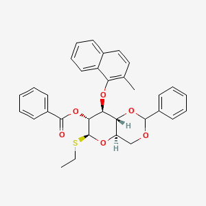 [(4aR,6S,7R,8S,8aR)-6-ethylsulfanyl-8-(2-methylnaphthalen-1-yl)oxy-2-phenyl-4,4a,6,7,8,8a-hexahydropyrano[3,2-d][1,3]dioxin-7-yl] benzoate