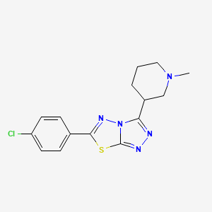 6-(4-Chlorophenyl)-3-(1-methyl-3-piperidinyl)[1,2,4]triazolo[3,4-b][1,3,4]thiadiazole