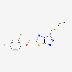 6-[(2,4-Dichlorophenoxy)methyl]-3-[(ethylsulfanyl)methyl][1,2,4]triazolo[3,4-b][1,3,4]thiadiazole