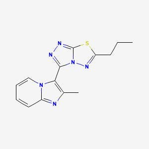 2-Methyl-3-(6-propyl[1,2,4]triazolo[3,4-b][1,3,4]thiadiazol-3-yl)imidazo[1,2-a]pyridine