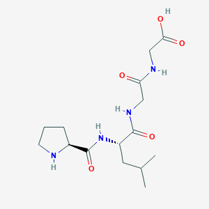 molecular formula C15H26N4O5 B1336717 H-Pro-leu-gly-gly-OH CAS No. 75188-89-5