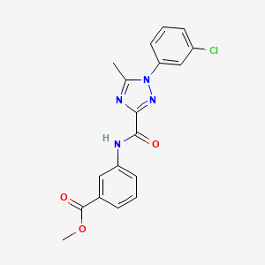 methyl 3-({[1-(3-chlorophenyl)-5-methyl-1H-1,2,4-triazol-3-yl]carbonyl}amino)benzoate