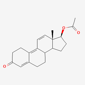 [(13S,17S)-13-methyl-3-oxidanylidene-2,6,7,8,14,15,16,17-octahydro-1H-cyclopenta[a]phenanthren-17-yl] ethanoate