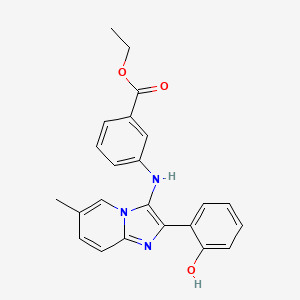 Ethyl 3-{[2-(2-hydroxyphenyl)-6-methylimidazo[1,2-a]pyridin-3-yl]amino}benzoate