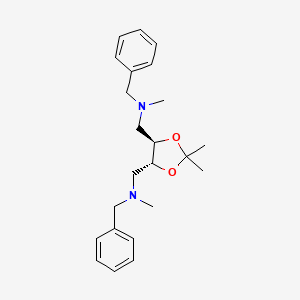 N-benzyl(5-{[benzyl(methyl)amino]methyl}-2,2-dimethyl-1,3-dioxolan-4-yl)-N-methylmethanamine