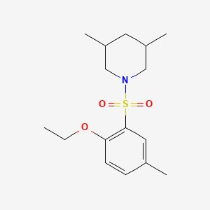 1-[(2-Ethoxy-5-methylphenyl)sulfonyl]-3,5-dimethylpiperidine