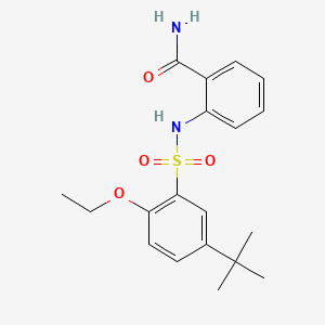 2-{[(5-Tert-butyl-2-ethoxyphenyl)sulfonyl]amino}benzamide