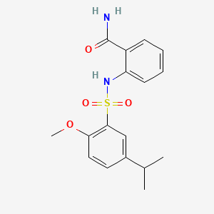 2-{[(5-Isopropyl-2-methoxyphenyl)sulfonyl]amino}benzamide