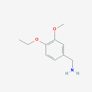 molecular formula C10H15NO2 B1336729 （4-乙氧基-3-甲氧基苯基）甲胺 CAS No. 93489-14-6