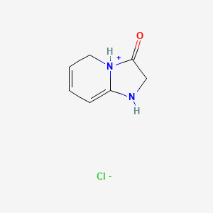 molecular formula C7H9ClN2O B13367297 3-Oxo-2,3,4,5-tetrahydro-1H-imidazo[1,2-a]pyridin-4-ium chloride 