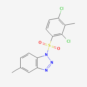 1-[(2,4-dichloro-3-methylphenyl)sulfonyl]-5-methyl-1H-1,2,3-benzotriazole