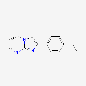 molecular formula C14H13N3 B1336734 2-(4-乙基苯基)咪唑并[1,2-a]嘧啶 CAS No. 325834-09-1