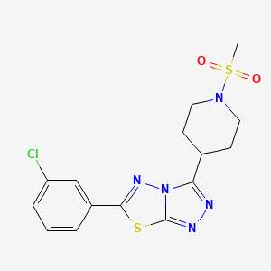 6-(3-Chlorophenyl)-3-[1-(methylsulfonyl)-4-piperidinyl][1,2,4]triazolo[3,4-b][1,3,4]thiadiazole