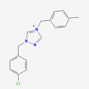 1-(4-chlorobenzyl)-4-(4-methylbenzyl)-1H-1,2,4-triazol-4-ium