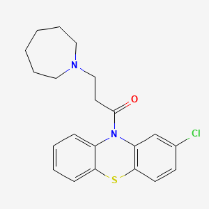 3-(azepan-1-yl)-1-(2-chloro-10H-phenothiazin-10-yl)propan-1-one