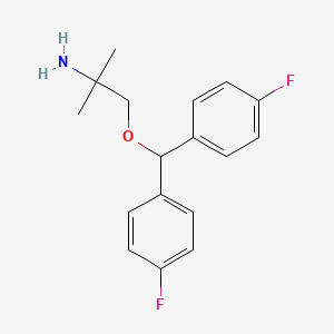 molecular formula C17H19F2NO B13367363 2-[Bis(4-fluorophenyl)methoxy]-1,1-dimethylethylamine 