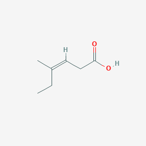 molecular formula C7H12O2 B13367382 (Z)-4-Methylhex-3-enoic acid 