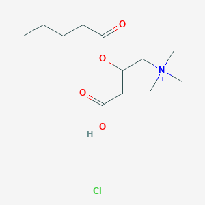 3-Carboxy-N,N,N-trimethyl-2-(pentanoyloxy)propan-1-aminium chloride