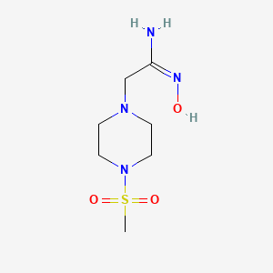 N'-Hydroxy-2-(4-(methylsulfonyl)piperazin-1-yl)acetimidamide