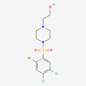 2-{4-[(2-Bromo-4,5-dichlorophenyl)sulfonyl]-1-piperazinyl}ethanol