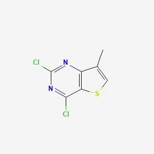 molecular formula C7H4Cl2N2S B1336750 2,4-Dichloro-7-methylthieno[3,2-d]pyrimidine CAS No. 35265-83-9
