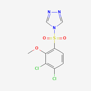 4-[(3,4-dichloro-2-methoxyphenyl)sulfonyl]-4H-1,2,4-triazole