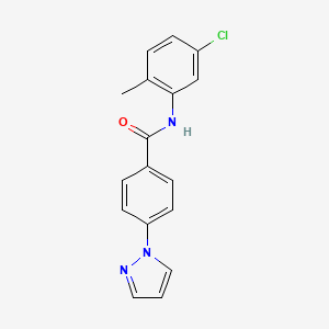 N-(5-chloro-2-methylphenyl)-4-(1H-pyrazol-1-yl)benzamide