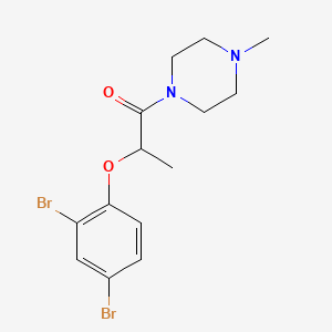 1-[2-(2,4-Dibromophenoxy)propanoyl]-4-methylpiperazine