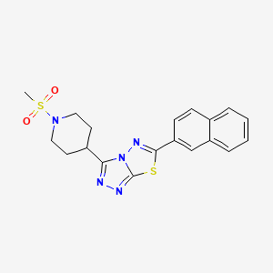 3-[1-(Methylsulfonyl)-4-piperidinyl]-6-(2-naphthyl)[1,2,4]triazolo[3,4-b][1,3,4]thiadiazole